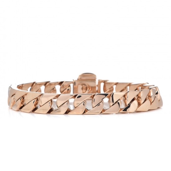 NEW ✨ Authentic Tiffany’s Rose Gold Curb Link Bracelet 7” - Picture 1 of 8